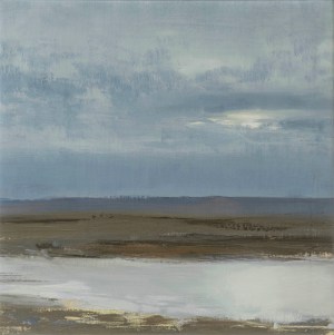 Spring Light Reflected, 51cm x 51cm (20in x 20in) oil on canvas, £1400, framed 70cm, SOLD.