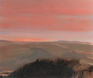 Luminous Horizon XI, 120cm x 100cm (47in x39in) oil on linen, black oak frame, £3900