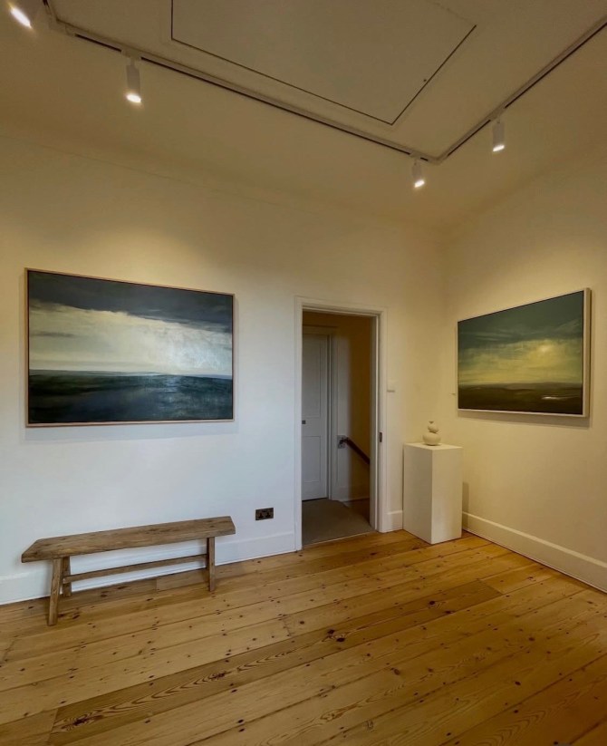 'Momentary' D S Moore Solo Show 2 paintings of 16 at Arundel Contemporary Gallery