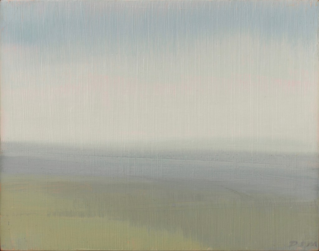 Spring Panorama, 20cm x 27cm, 44cm x 49cm framed, oil on panel, £975
