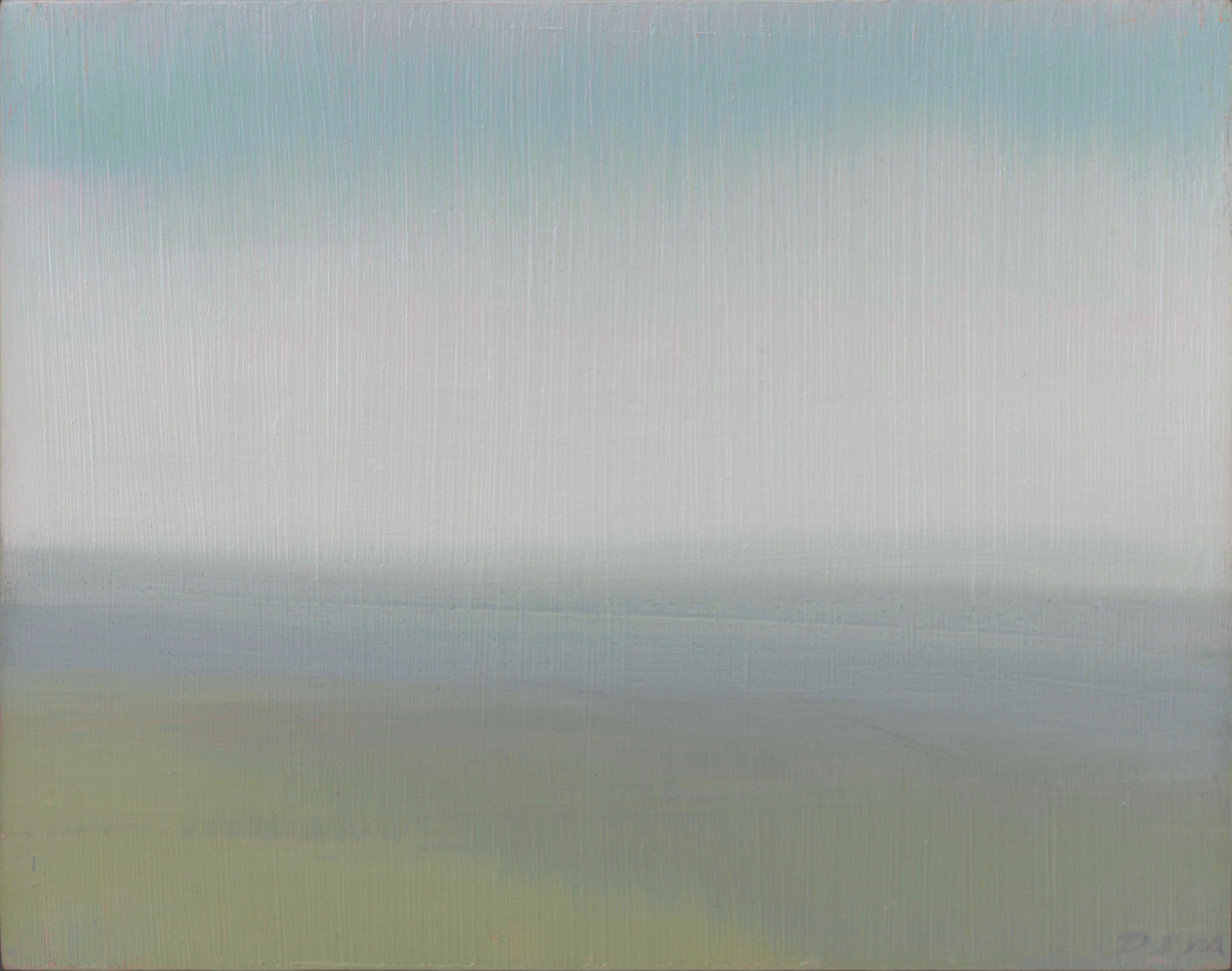 Spring Panorama, 20cm x 27cm, 44cm x 49cm framed, oil on panel, £975
